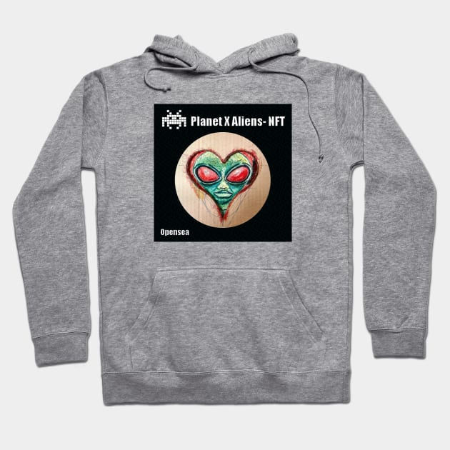 Planet X Aliens UFO Invasion Hoodie by PlanetMonkey